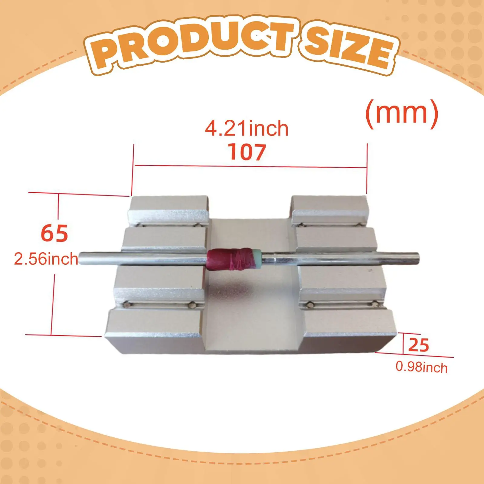 

GEM Working Aligner Wear Resistant Portable Sturdy Practical Supplies Jewelry Crafting Supplies Docking Plate Aluminium Alloy
