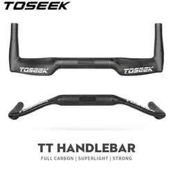 TOSEEK TT20 Carbon Road Bike Handlebar Bicycle Rest Relax TT Handlebar 400/420/440MM Ultralight Race Bike Rest TT Bar