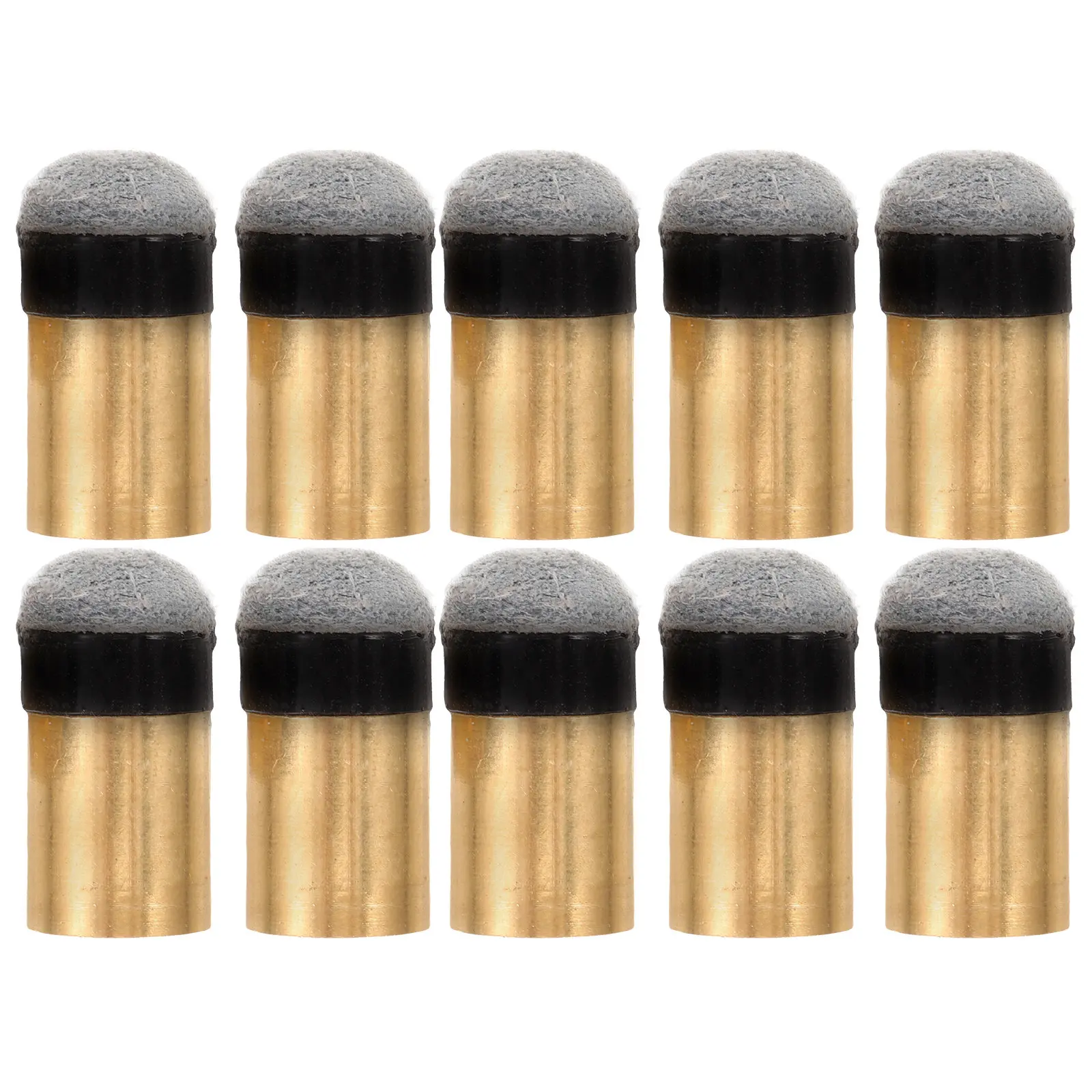 

10Pcs Billiard Cue Tips Professional Replacement No Glue Screw on Pool Cue Accessories for Precise Play