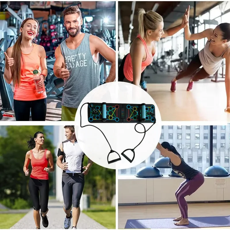 Prone Board Set, Foldable Prone Board, Portable Multi-Functional Prone Pole, Home and Gym equipment, Chest Muscle Trainer gallery 5