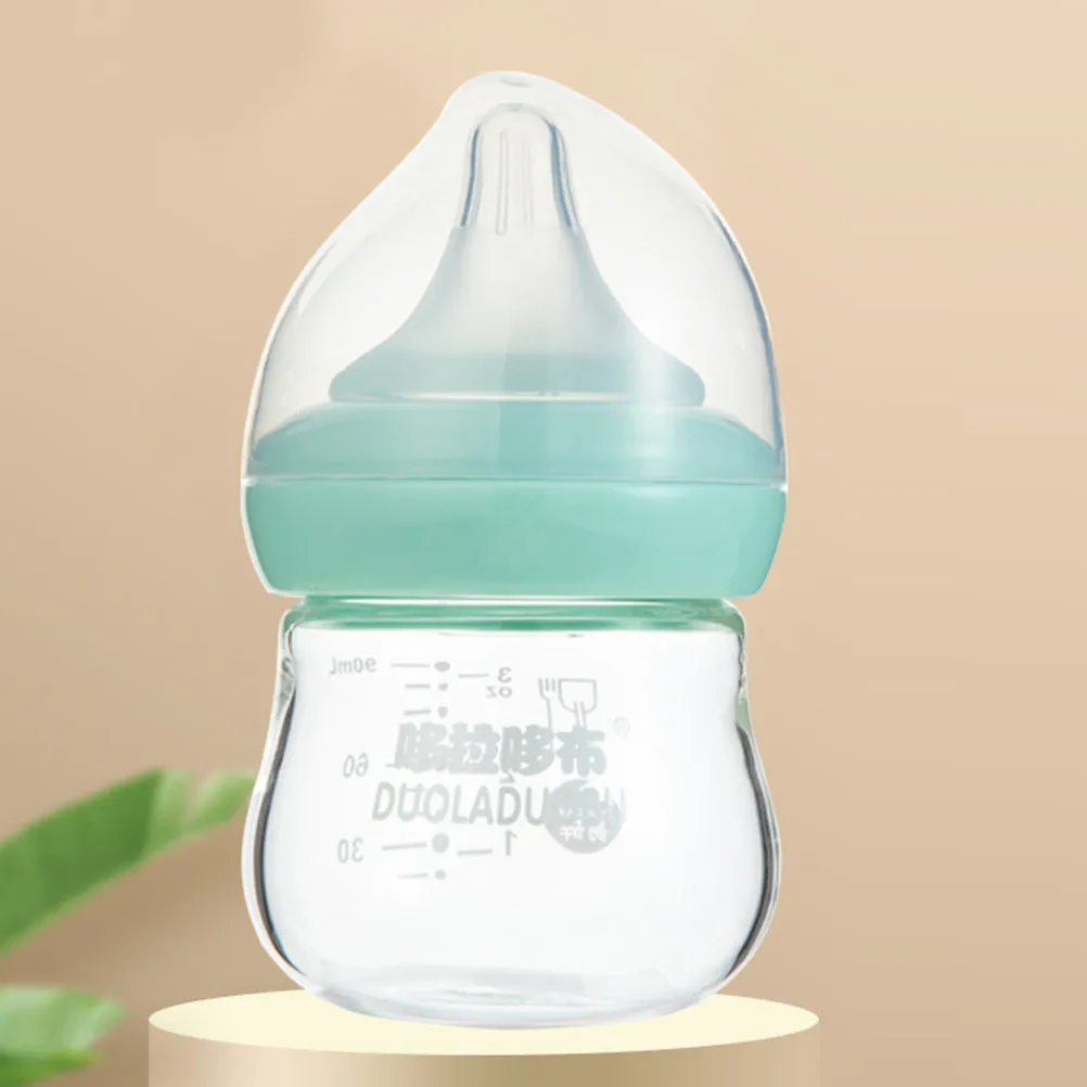 

Small Glass Baby Bottle with Graduated Scale for Precise Medicine Dosage Lightweight Feeding Bottle for Newborns with Wide