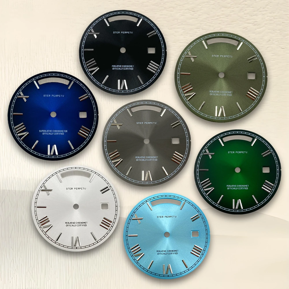 

31mm S Logo Day High Quality Dial Fit 8285 Movement Sunray Watch Modification Accessories