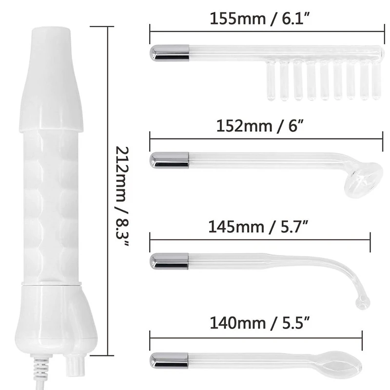 Portable Professional Handheld High Frequency Skin Therapy Wand Machine Skin Tightening Facial Therapy Machine