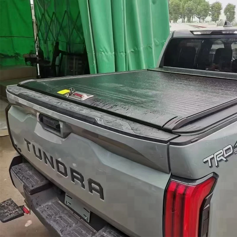 

Hot Selling Aluminium Roller Lid Pickup Manual Retractable Tonneau Cover for Tundra