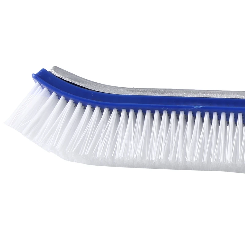 1 PCS Swimming Pool Spa Cleaning Brush Head Cleaner Broom Bending Tool Swimming Pool Brush Blue