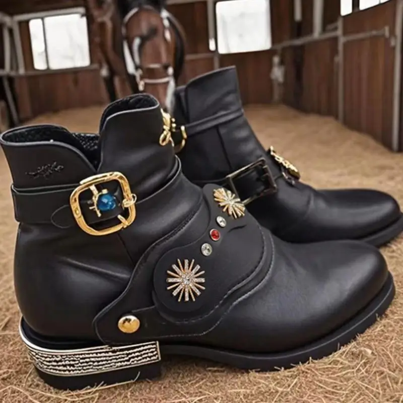Western Flower Boot Good Strap Equestrians Decorative Accessories Easy to Use 