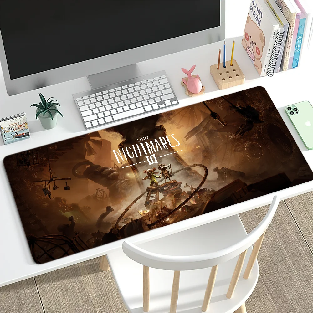 ليتل N-Nightmares 3 لعبة ماوس الوسادة حصيرة مكتبية كبيرة غير قابلة للانزلاق المضادة للمكياج لوحة المفاتيح مريح مكتب المطاط الكمبيوتر المنزل مخصص