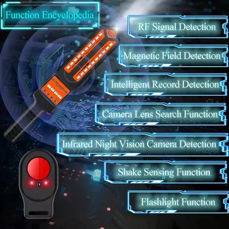 อุปกรณ์ป้องกันการสอดแนมเครื่องตรวจจับเครือข่ายหลายเครือข่าย DS810 สำหรับเครื่องติดตาม GPS/โทรศัพท์มือถือ 10 ม. การป้องกันความเป็นส่วนตัวที่จำเป็น