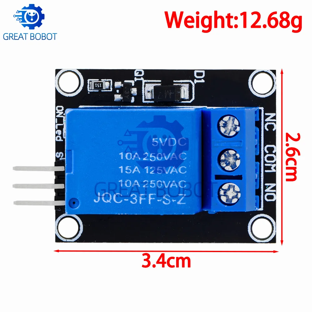 BS 1PCS  KY-019  KY 019 5V One 1 Channel Relay Module Board Shield For PIC AVR DSP ARM for arduino Relay