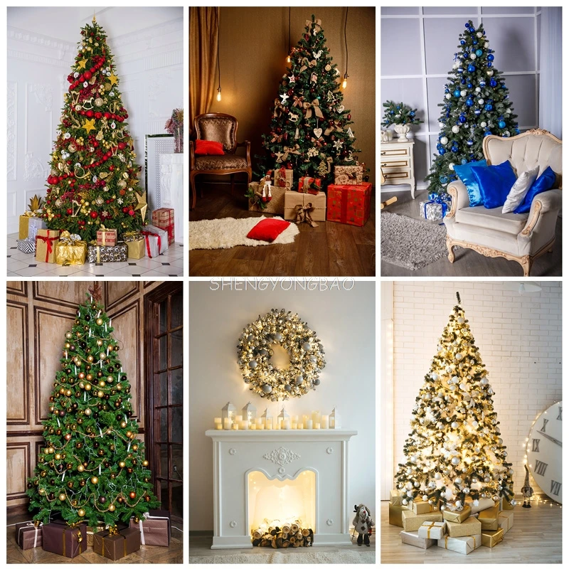 

Christmas Photography Backdrops Fireplace Baby Portrait Party Decor Photographic Backgrounds Photo Studio Photocall 21524JPE-02