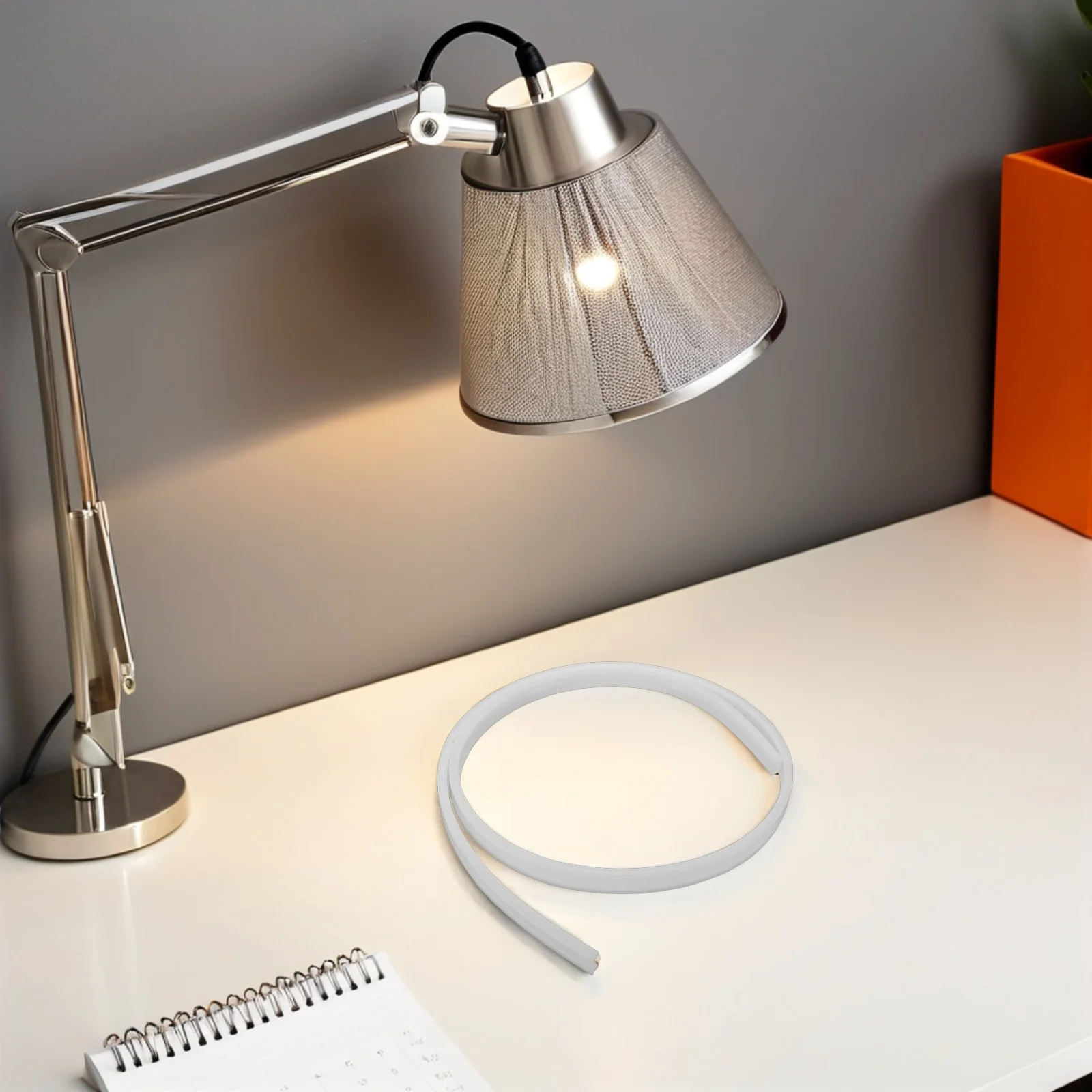 Curved 10Mm LED Light Strip Channel Diffuser Flexible PVC Casing for Even Light Distribution Dustproof Tape Lighting Track