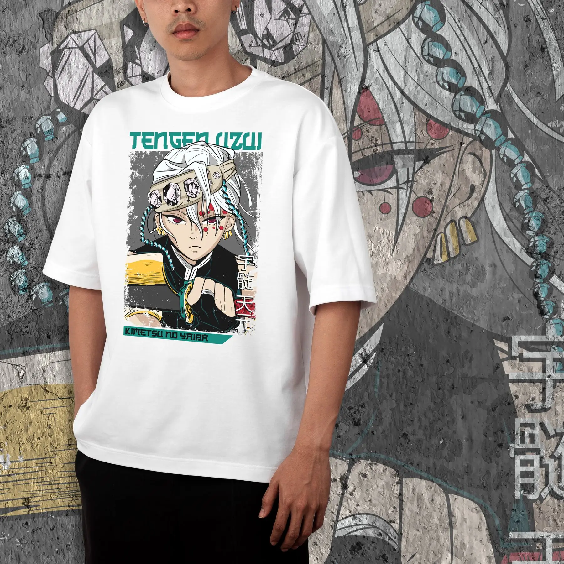 T-shirt with Demon Slashing Blade print - Tengen Uzui 2 WE