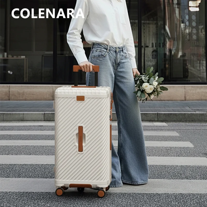 COLENARA Koffer auf Rollen, 20 Zoll, ABS+PC, Boarding-Box, 24 Zoll, 26 Zoll, 28 Zoll, 30 Zoll, Studenten-Trolley, Damen-Gepäck mit großer Kapazität