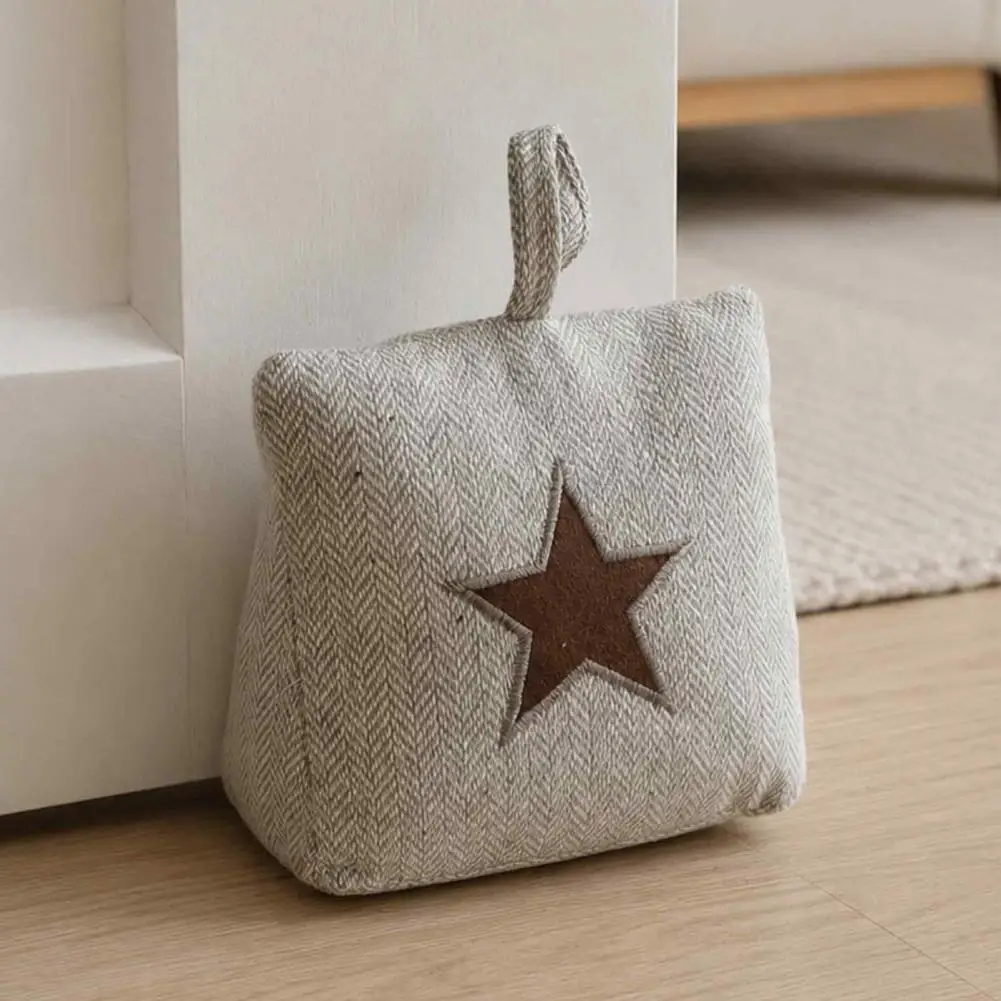 Fabric Weighted Door Stopper, Decorative Interior Door Stop with Handle, Anti-collision Non-slip Floor Door Stopper for Home, Of