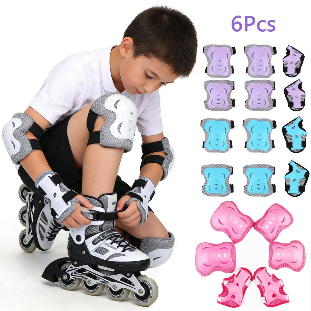 Kids/Youth Knee Pad Elbow Pads Guards Protective Gear Set for Roller Skates Cycling BMX Bike Skateboard