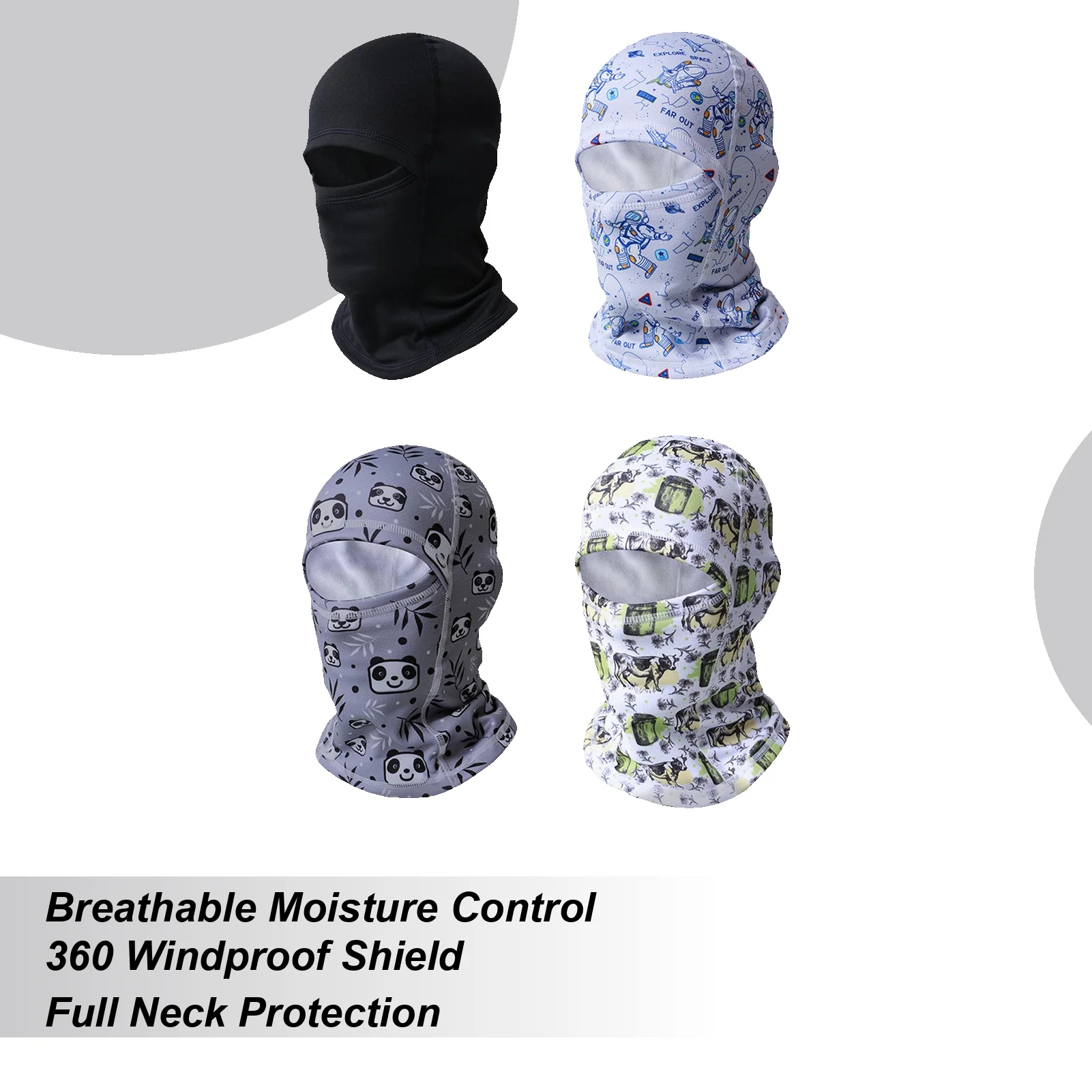 

Unisex Kids Ba&laclava, Winter Face Mask Warm Windproof, Breathable Soft Elastic For Skiing Bike Riding Climbing Outdoor Sports