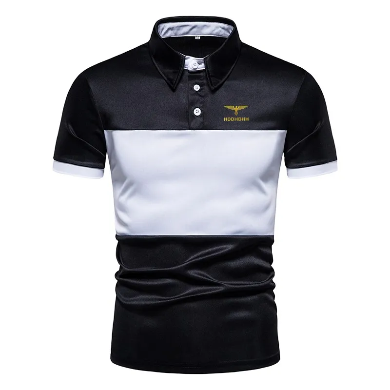 2025 New Men's Fashion Summer Stripe Printing Comfortable and Breathable Polo Shirt Outdoor Leisure Sportswear image 6