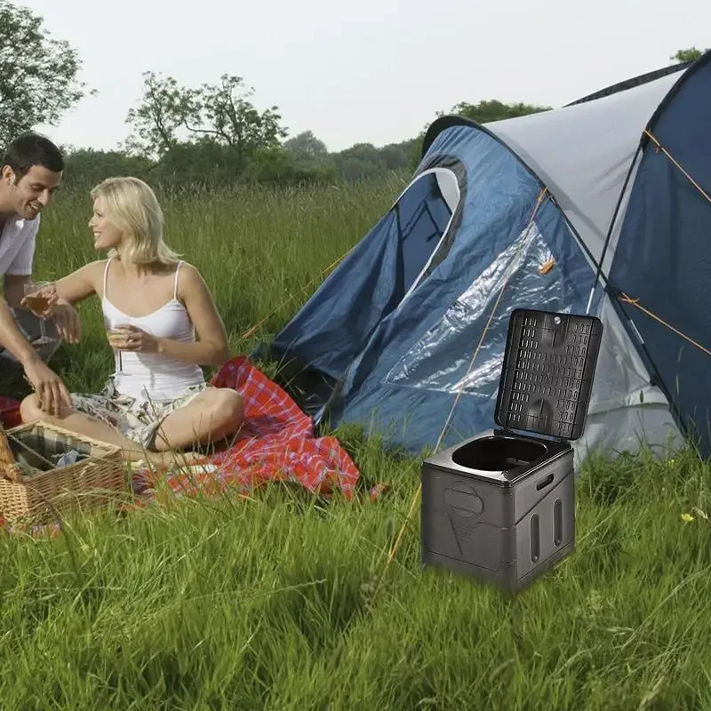 Toilettes portables pour adultes et enfants, siège design, régulateur gainant, extérieur, camping