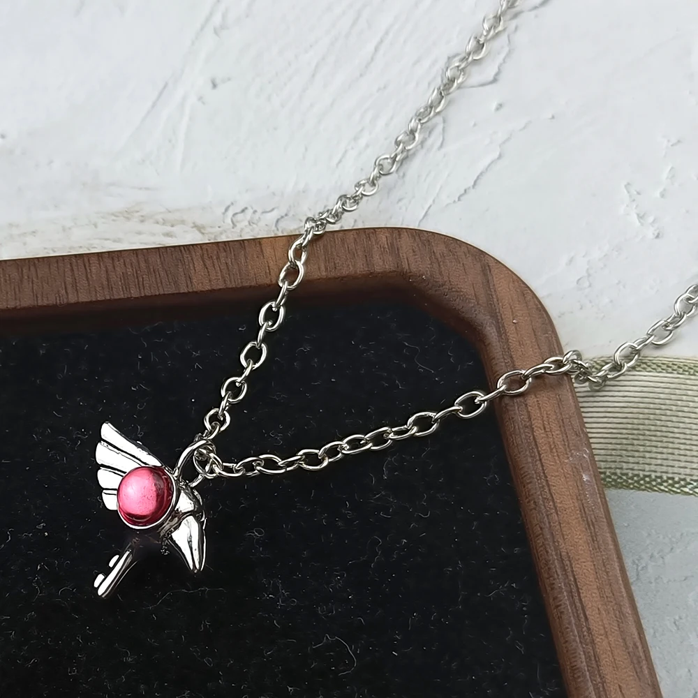 Cartoon Card Captor Sakura Pendant Choker Necklace Fashion Handmade  Jewelry Gift For Girls Women