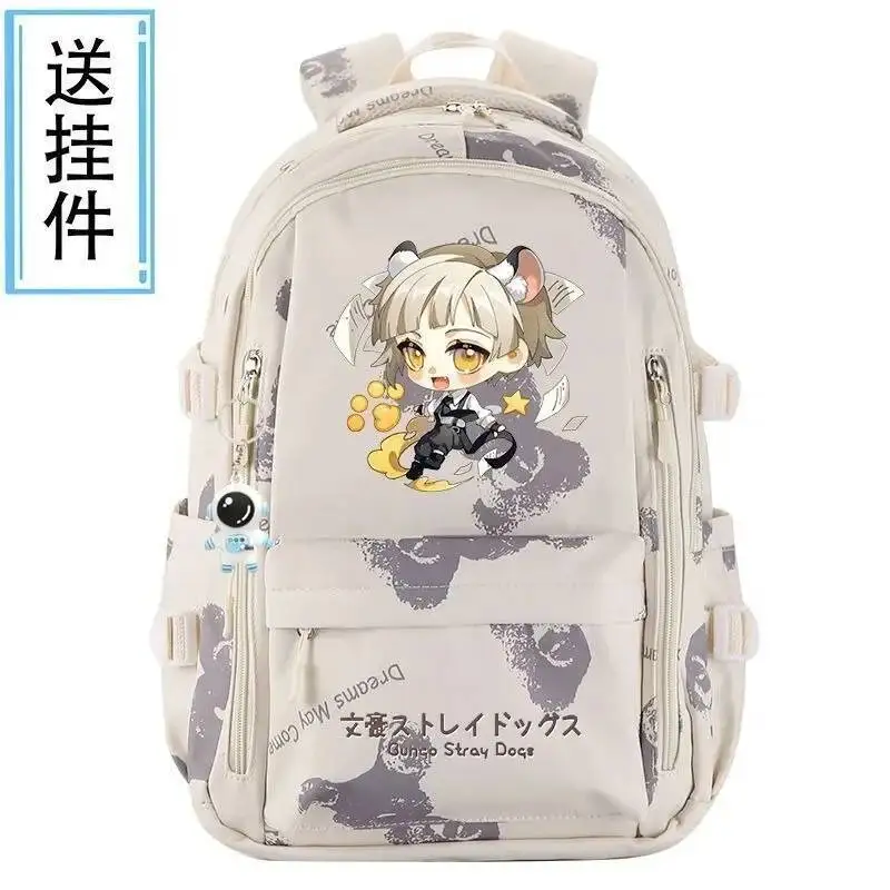 

Anime Game Breathable Mesh Black White Bungo Bungou Stray Dogs Student School Bags Large Capacity Backpacks