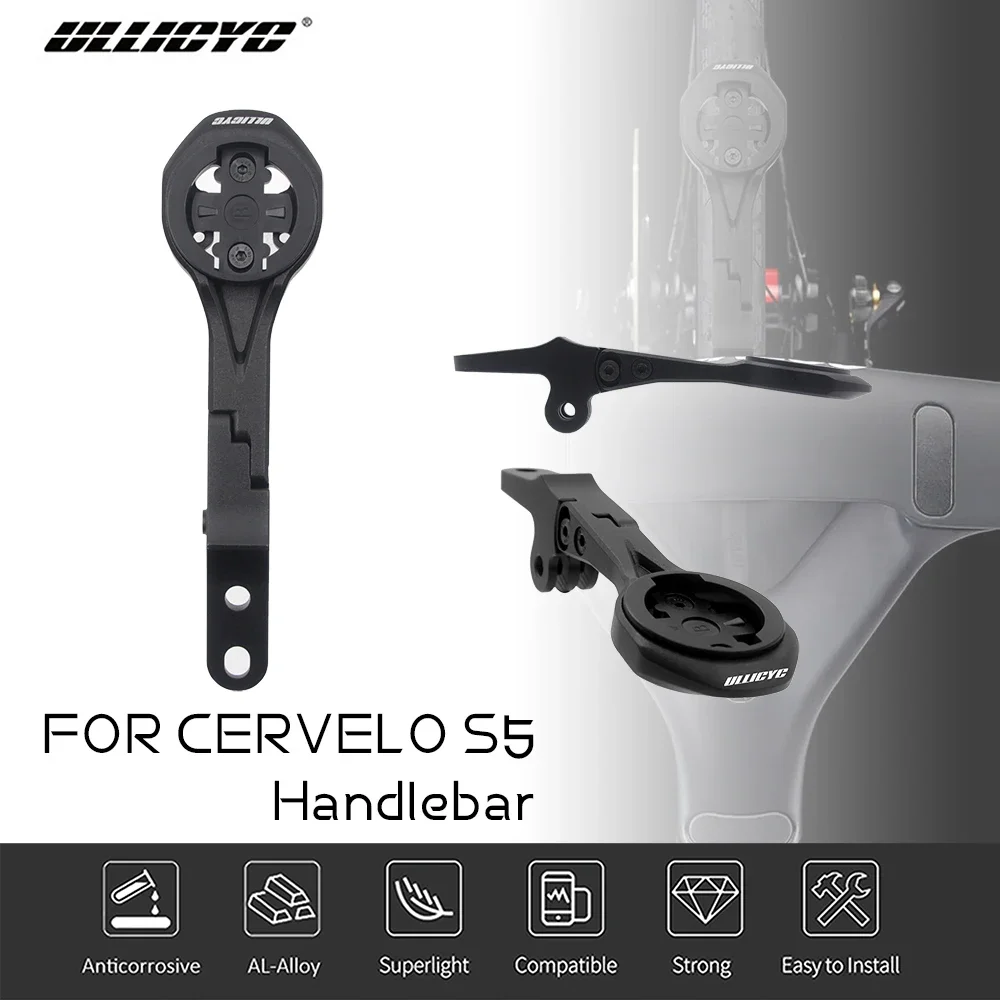 

Для Cervelo S5 Aerobar встроенный руль из алюминиевого сплава велосипедное крепление для компьютера, совместимое с Gopro/GPS/Garmin/Bryton/Wahoo
