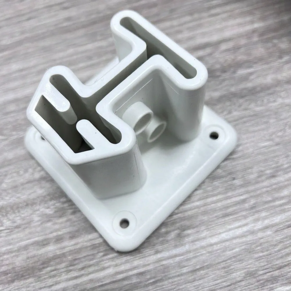 For Resin Ladder Flange White 10x10x8 cm Pool Ladder Mounting Bracket Compatible with For Resin Pool Ladders and Accessories