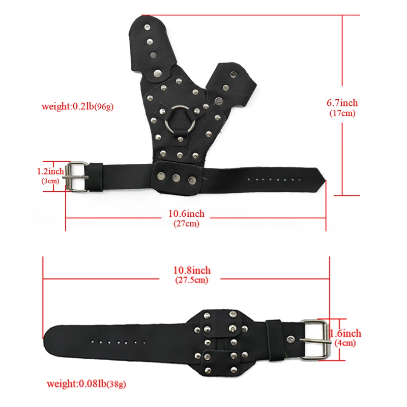 Protector de muñeca para tiro de pescado, accesorios para tiro de tirachinas, con placa de acero incluida