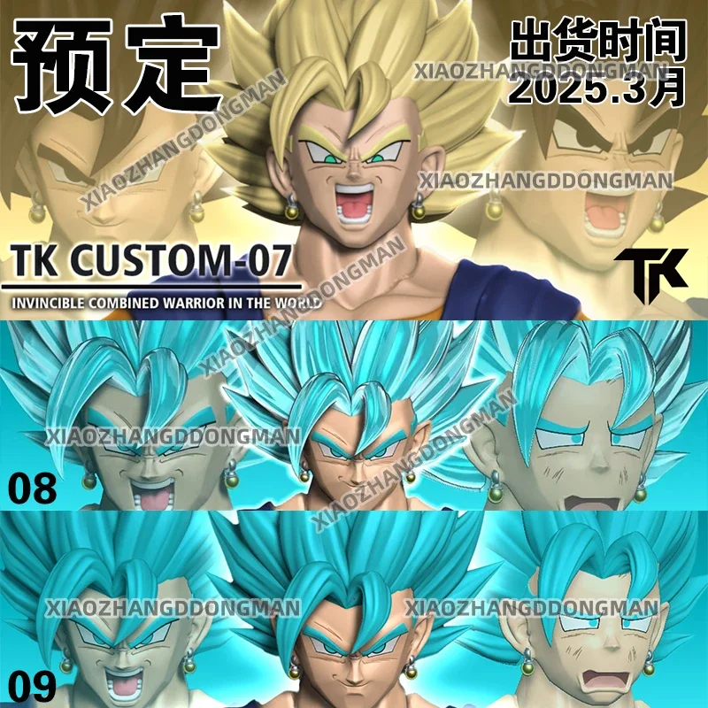 TK Super Blue Super Series Normal Dragon Ball Vegito King Head Sculpture Accessories Pack Resin Action Figure Anime Model Toy