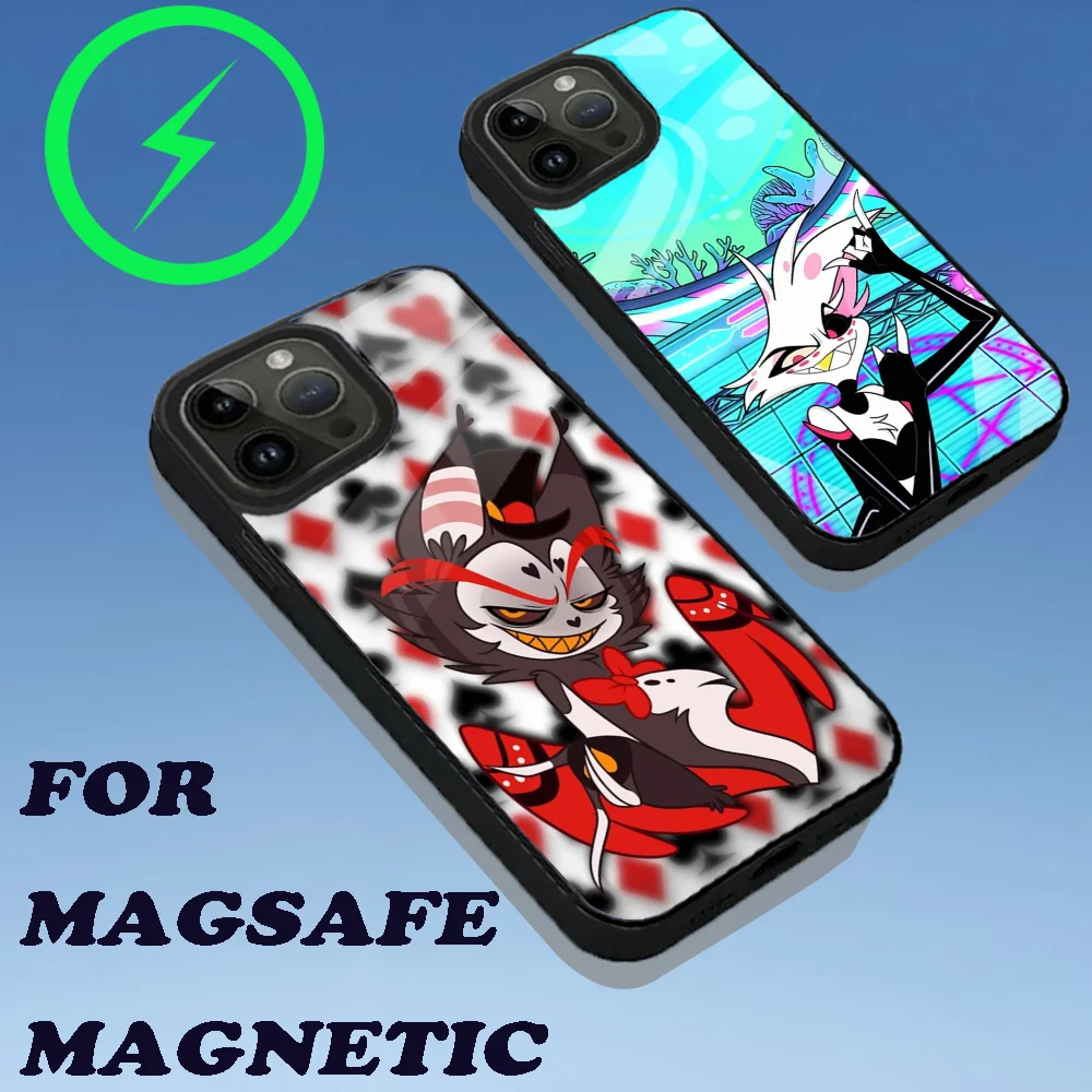 H-Hazbin Cartoon Hotel Phone Case For iPhone 16,15,14,13,12,11,Plus,Pro,Max Mini Magsafe Magnetic Wireless Charging