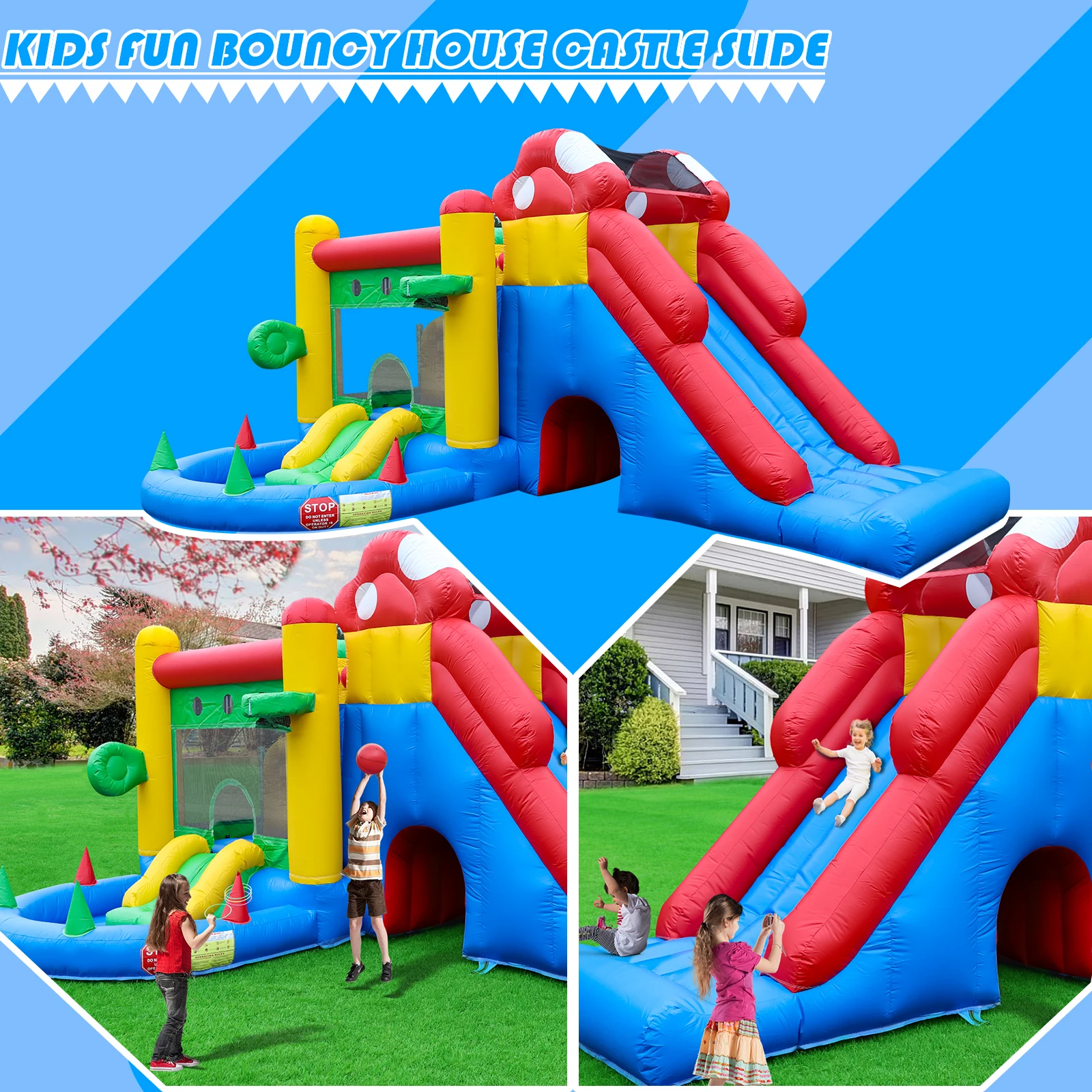 5.4x4.4x2.7m PVC 상업용 에어바운스(풍선 놀이터) - 실내외 어린이 놀이용품, 어린이 놀이터