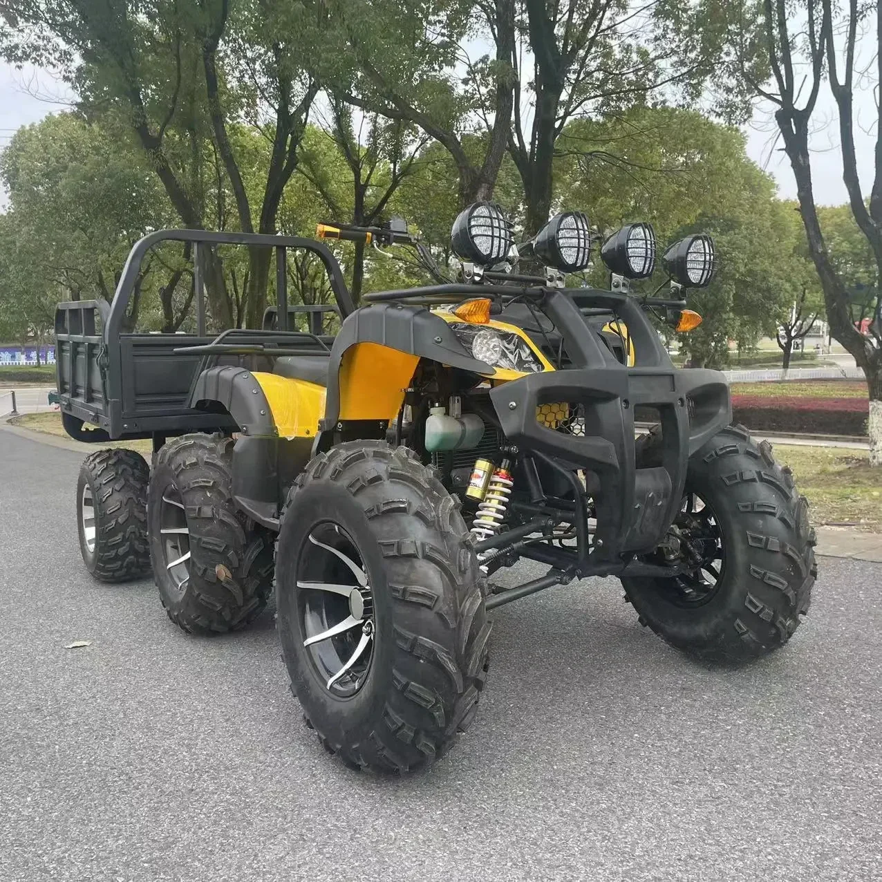 

Agricultural Six-wheeled Motorcycle Mountain Off-road Vehicle All-terrain Beach Car Detachable Bucket Size Bull Beach Car