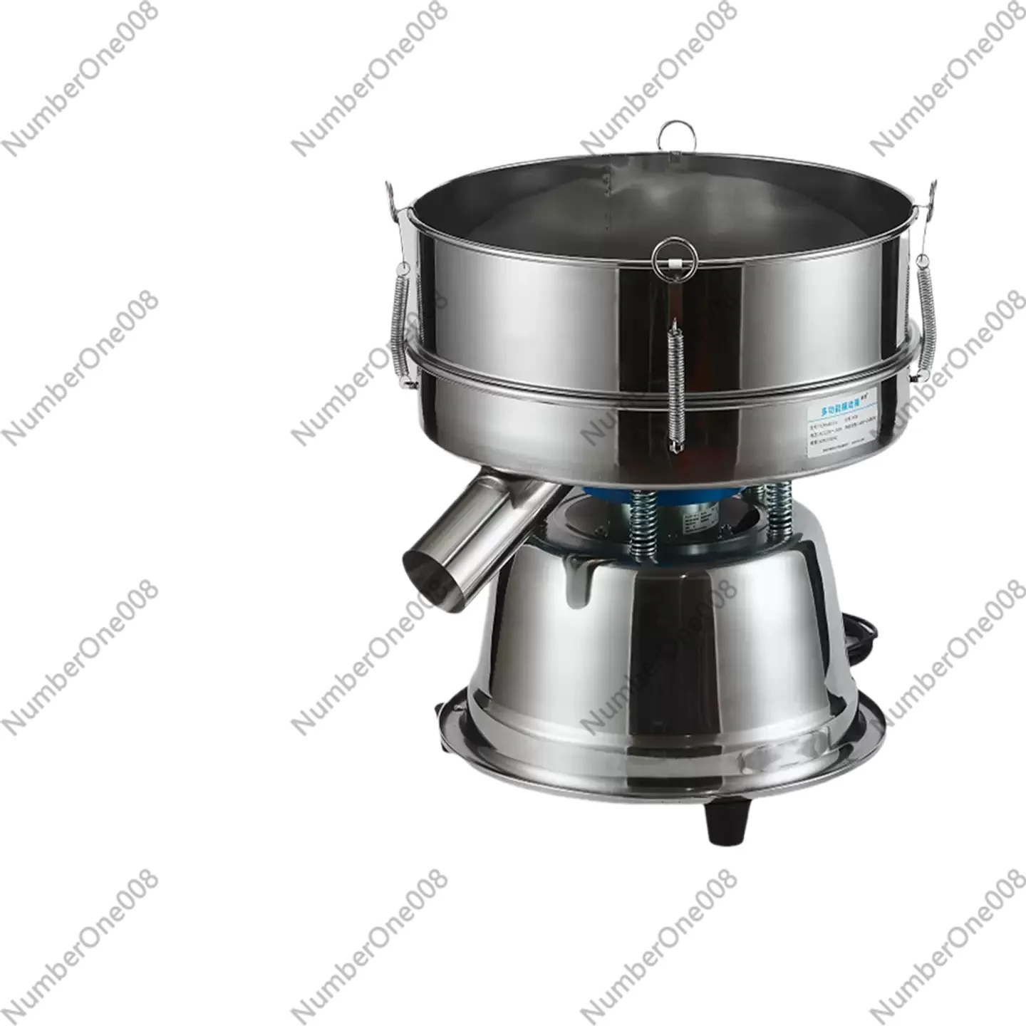 220V Electric Stainless Steel Screening Machine Powder Vibrating Sieving Machine Lab Sieve Shaker Vibrating Screen 30CMx10CM