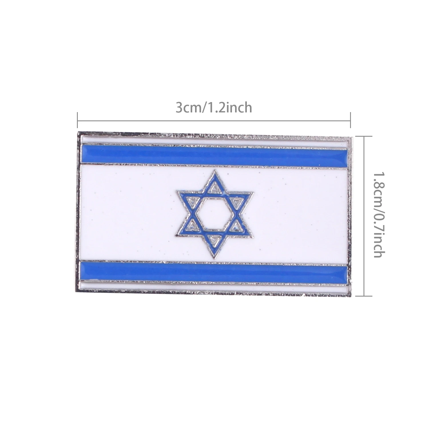 10 pçs israel bandeira nacional esmalte gota de óleo liga zinco borboleta botão crachá broche bandeiras do mundo crachá moda lembrança pinos