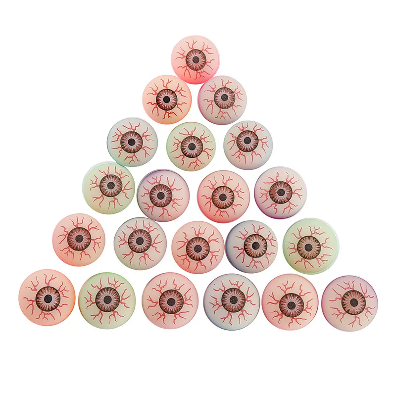 10 pçs explodindo olhos bola saltitante brinquedo sortido bola de halloween presentes de baile elasticidade colorido borracha saltando bola brinquedo presente