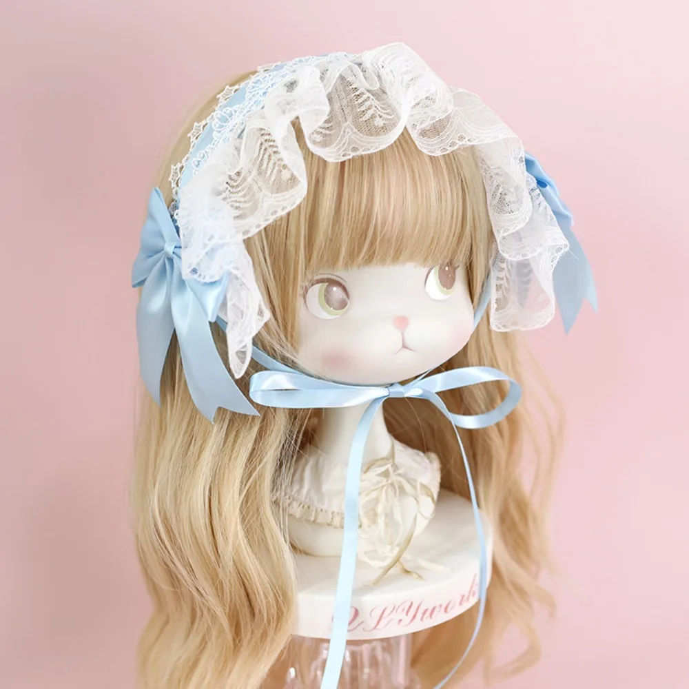 Lovely Ribbon Bow Lace Headband Lace Trim Multi-colored Cosplay Headpiece Lolita Hair Accessories Anime Theme