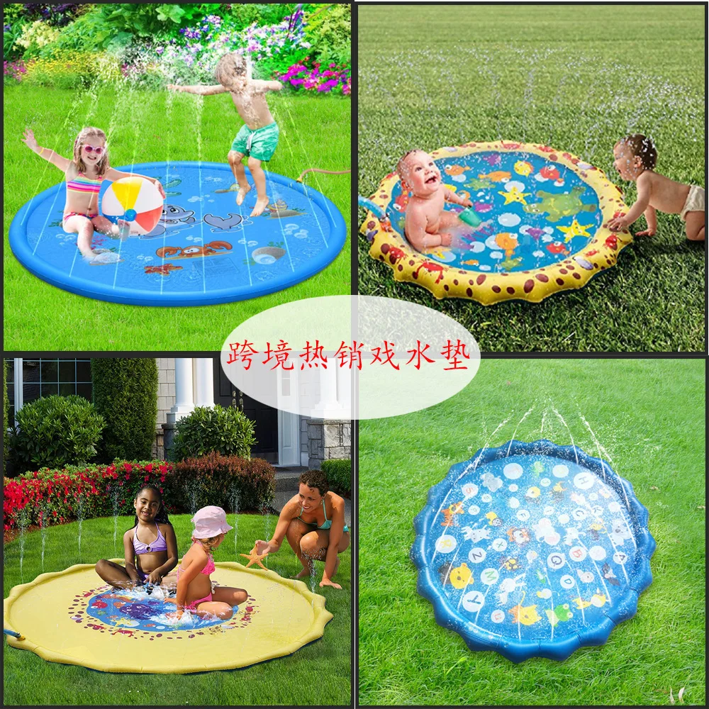 Sprinkler Mat Children's Sprinkler Game Mat Outdoor Lawn Beach Play Toy Sprinkler Mat Spray Pool