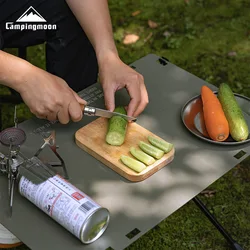 CAMPINGMOONYM-2013 Mini Fruit Camping Cutting Board for Picnic Portable Birch Unpainted Double sided Outdoor Cutting Board