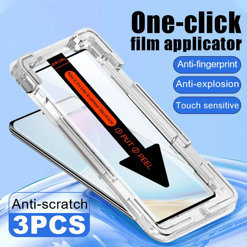 3Pcs Tempered Glass Smartphone Film for Vivo X100 X90 X80 Full Cover Phone Screen Protector X70 X60 Pro S19 S18 S17 S17E S16