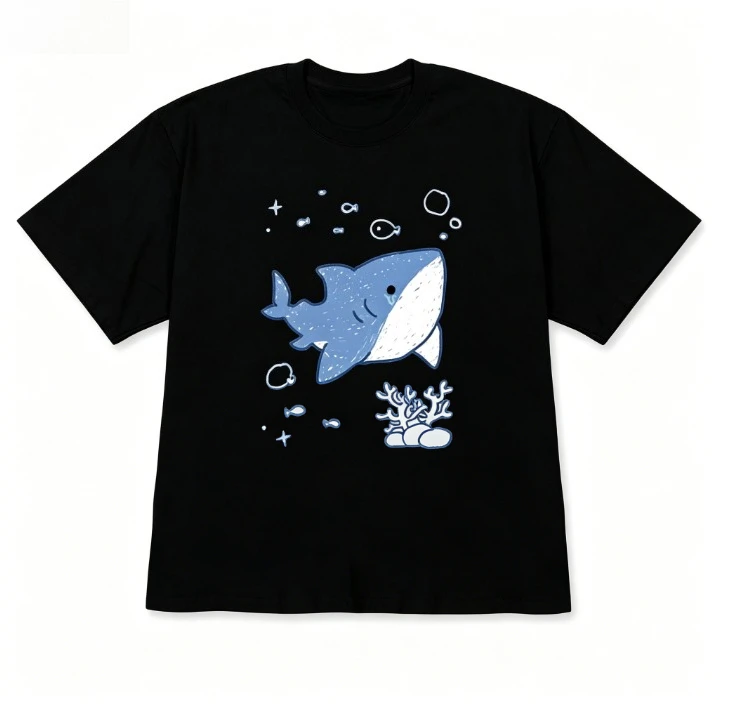 Kawaii Korean Style Short-Sleeve Pink Jellyfish Graphic T-shirt Cute Ocean Aesthetic Casual Top Crew Neck Sale Tee for Girl Boy