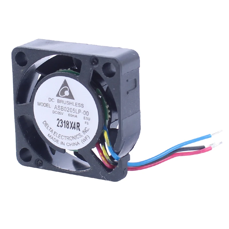 

Delta Electronics ASB0205LP-00 DC 5 В 0,06 А 20x20x06 мм 3-проводной охлаждающий вентилятор