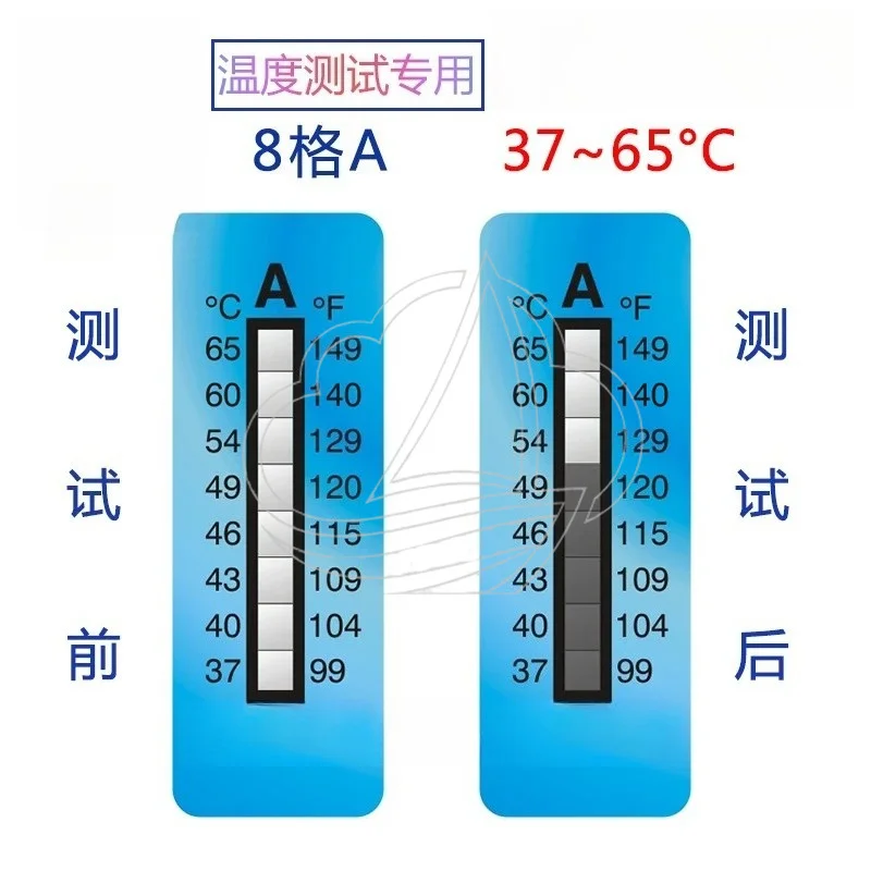 Thermosensitive Color Changing Temperature Test Paper Heat Sensing Temperature Measuring Sticker Indicator Label