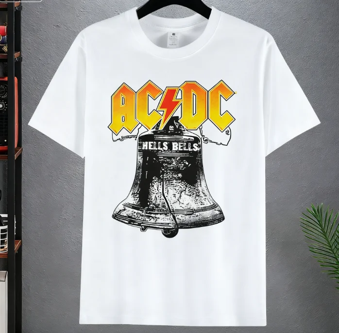 تي شيرت رياضي عصري بأكمام قصيرة لعام 2026 مع طباعة تيار متردد وتيار مستمر، عصري ومسامي، مناسب للارتداء اليومي #1