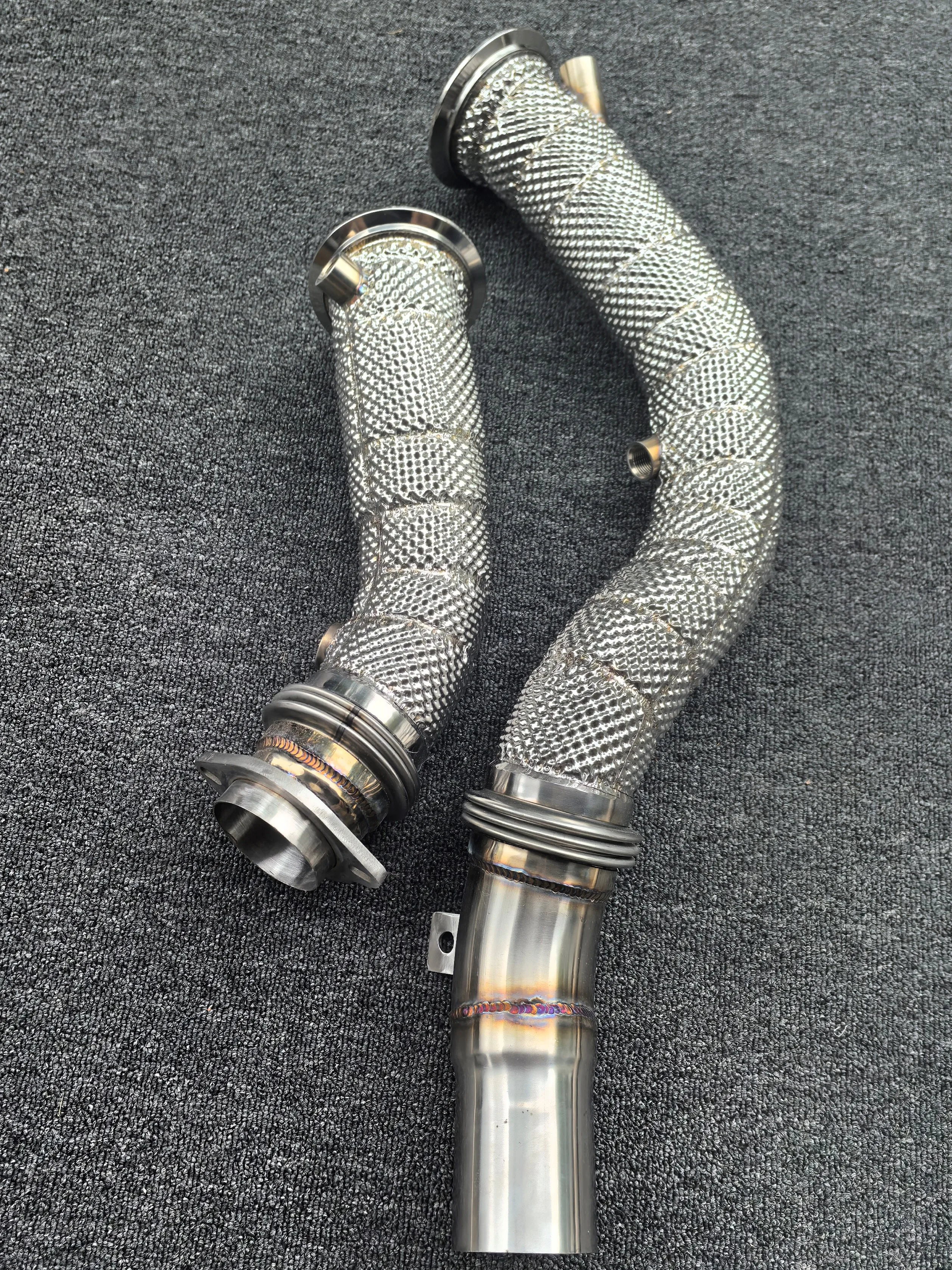 ACE Hochwertiges Free-Flow-Downpipe für BMW S55 F80 F82 F87 M3 M4 M2C 3.0T Auspuffkrümmer mit beheiztem Schutz, perfekte Passform – Detail 10
