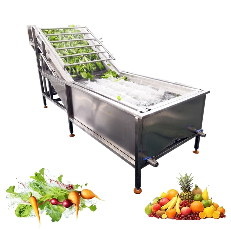 Commercial Fruit Vegetable Leaf Washing Machine Potato Ginger Carrot Onion Seafood Bubble Washing Machine