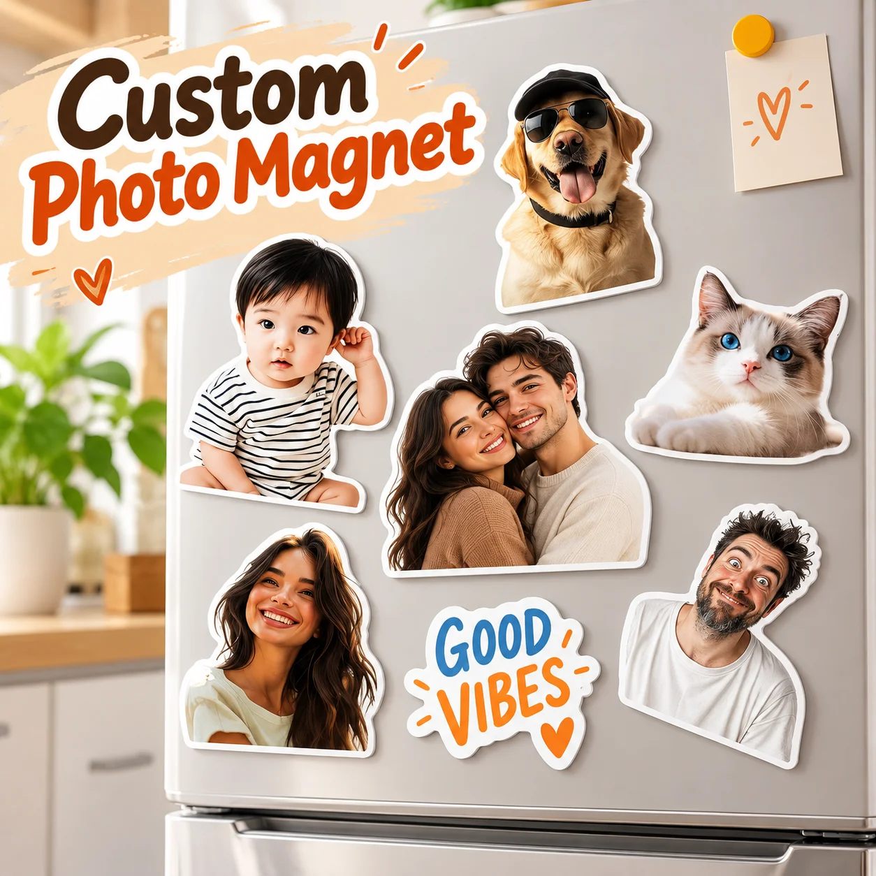 Home Office Logo - Ímãs personalizados com logotipo recortado, ímãs