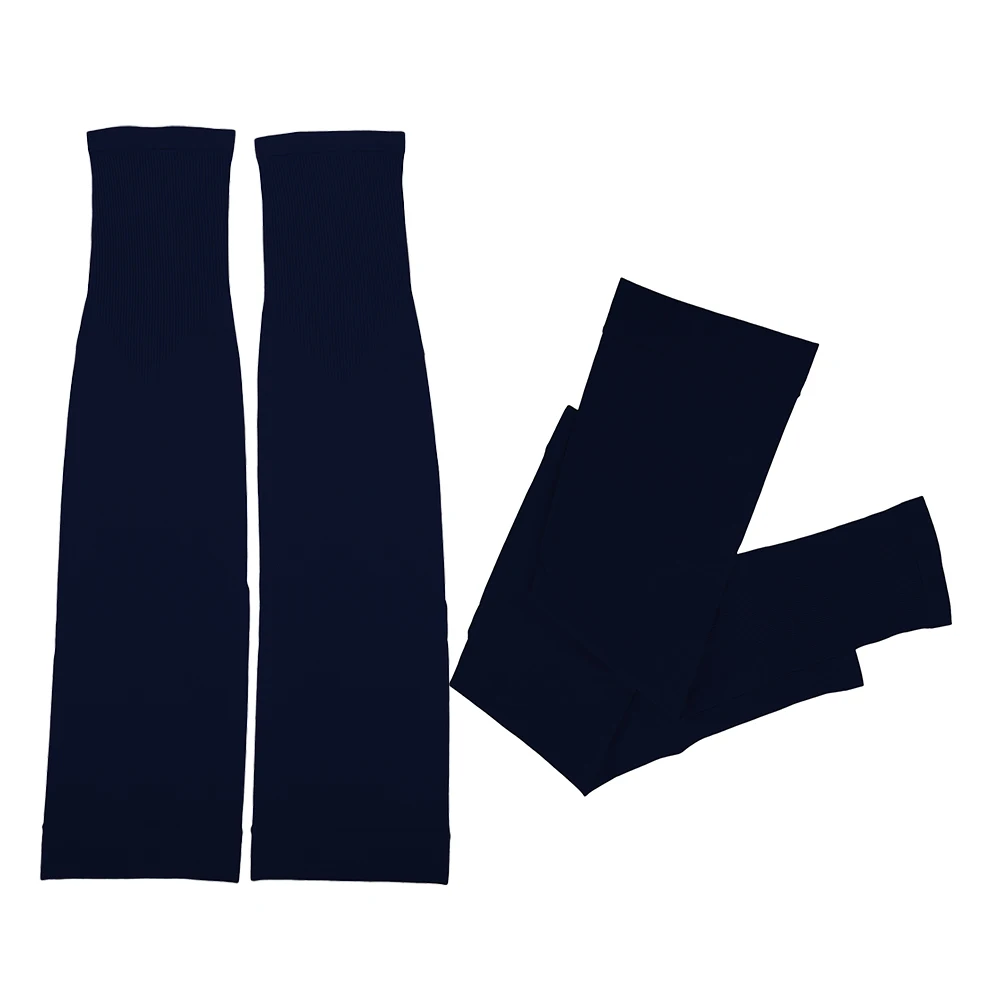 

2 Pairs Protection Sun-Resistant Arm Cover Arm Sleeves Cooling Protective Sports Outdoor Navy Child Adult Elastic UV Guard Team