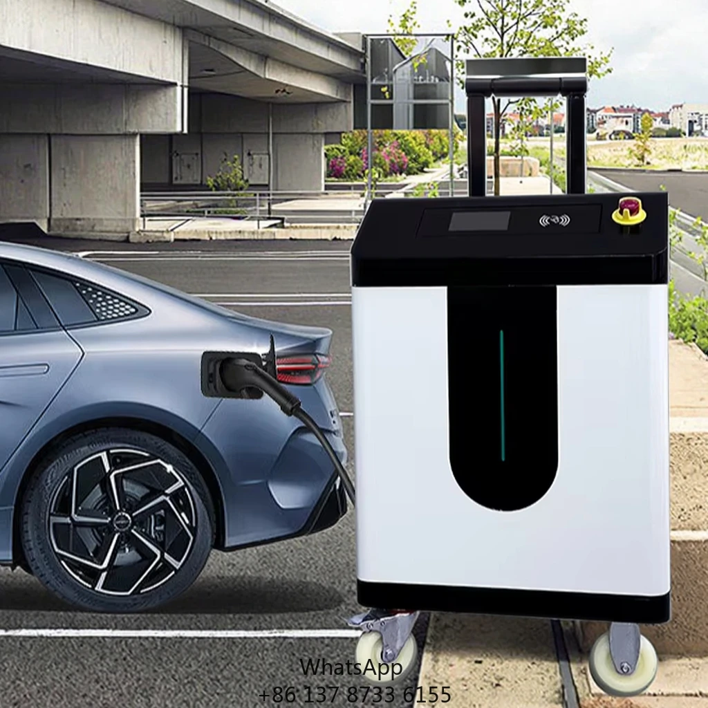 Commercial OCPP 40kW CCS2 Portable EV Charger Station Mobile DC EV Fast Charger For Modle 3