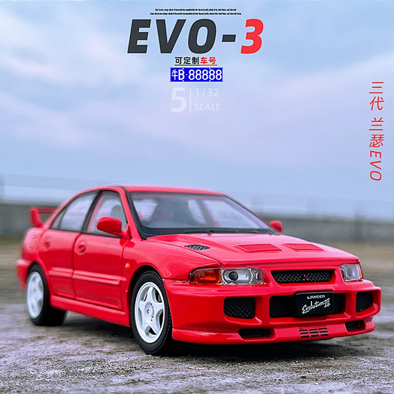 JKM-EVO نموذج سيارة معدنية قريبة للأطفال ، توجيه ضوء صوتي ، امتصاص الصدمات ، لعبة سباق ، قطع هدية ، الجيل 3rd ، 1 ، 32
