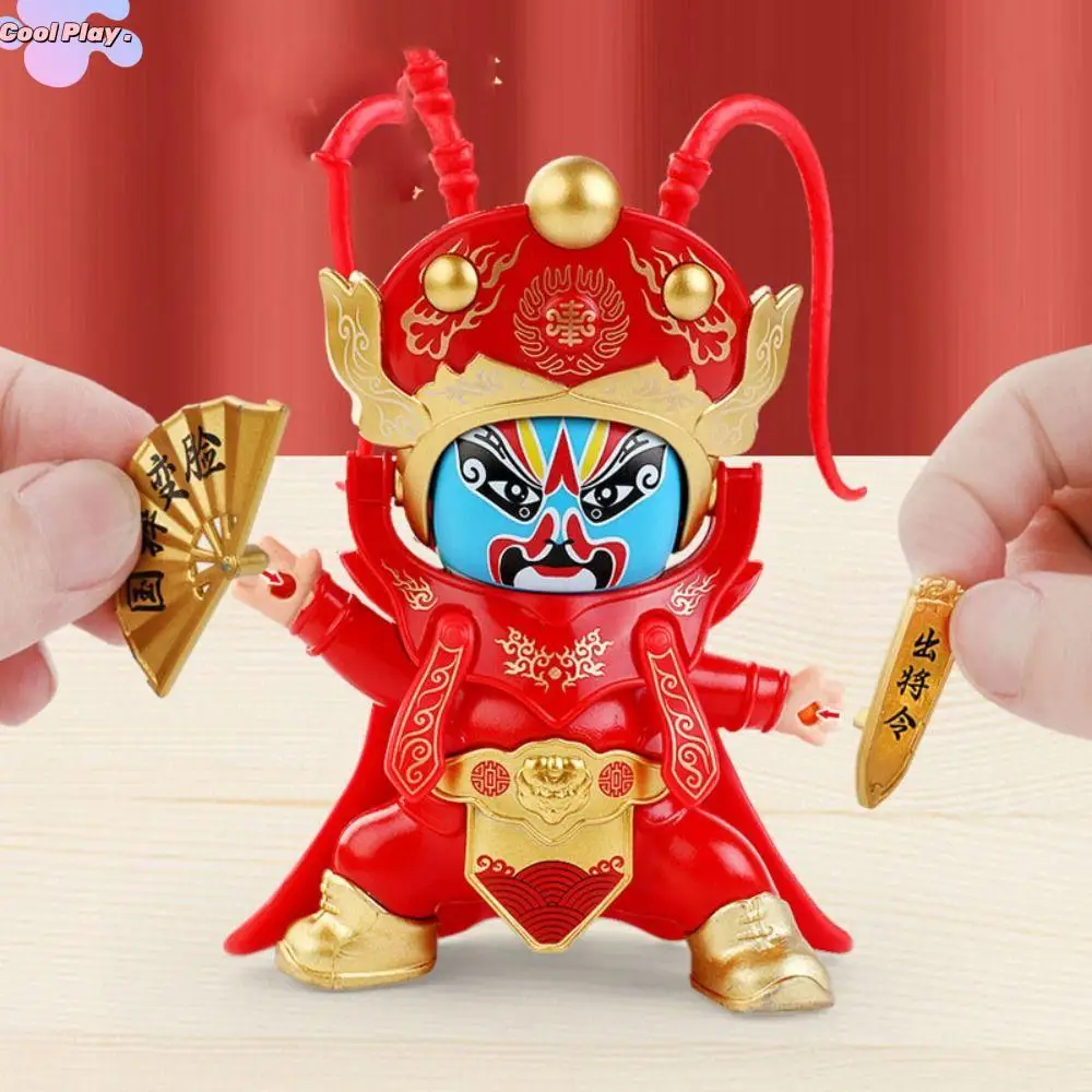 

Sichuan Opera Sichuan Opera Face Changing Doll Chinese DIY Crafts Face Changing Toy 4 Facial Traditional Opera Face Makeup Toy