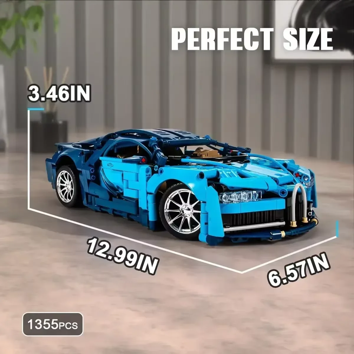 مدينة التقنية الميكانيكية كتلة 1:14 مقياس الرياضة سيارة اللبنات مجموعة 1355 قطعة Hypercar سباق لعبة نموذج الاطفال هدية لعبة السيارة
